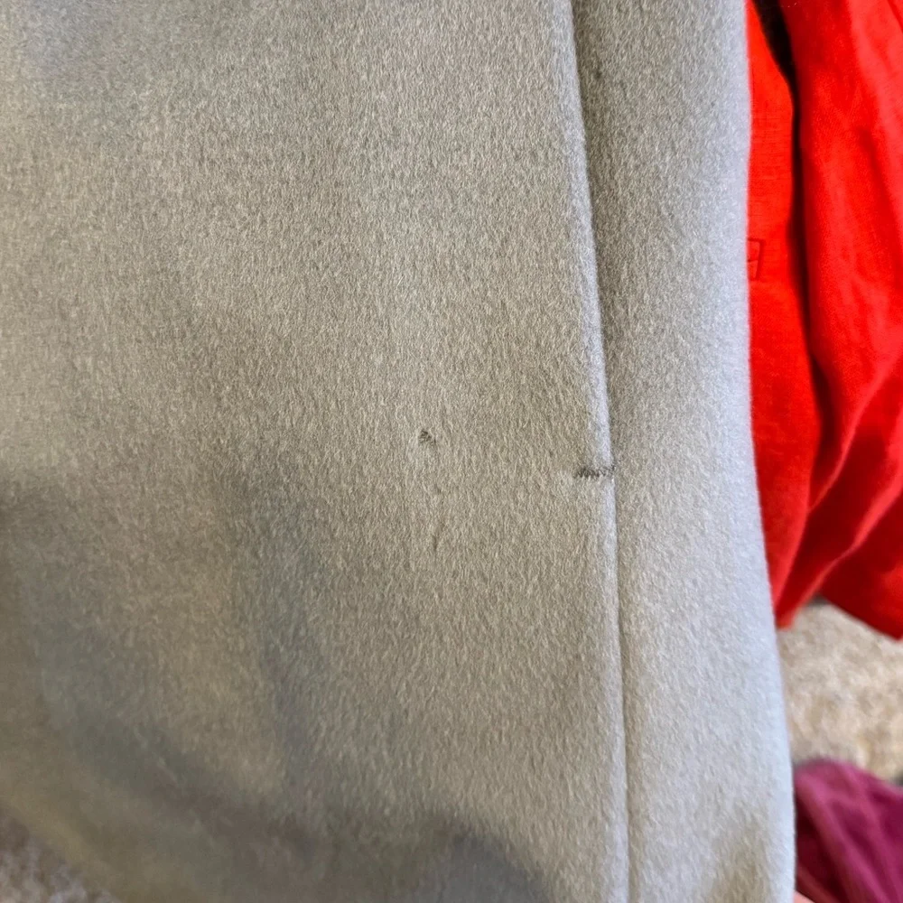 Elie Tahari Pale Blue Marla Oversized Collar Wrap Coat - Picture 12 of 12